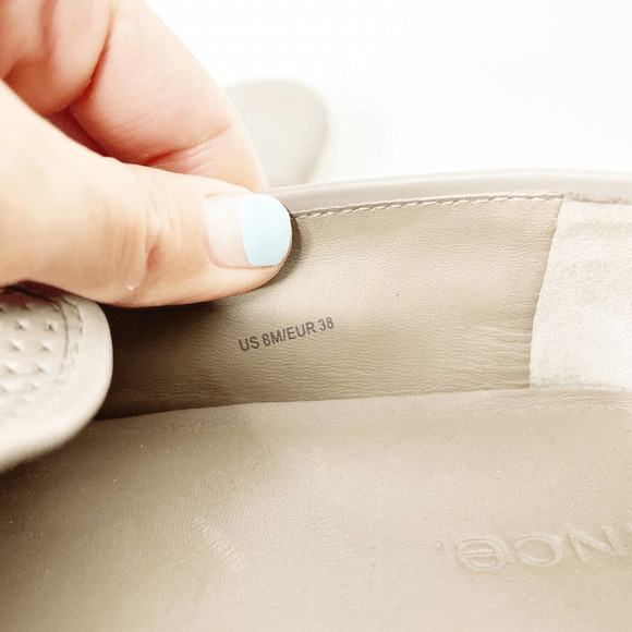 Vince Perforated Leather Blair Sneaker Women's gray leather slip on size US 8 38 - Picture 6 of 6